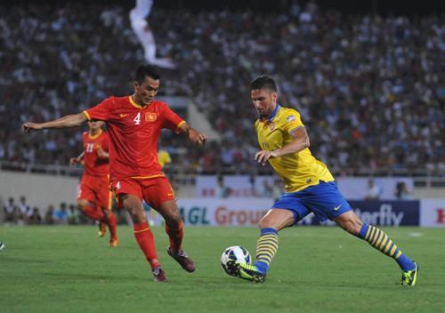 Trận giao hữu tuyển Việt Nam-Arsenal là cơ hội để NHM Việt tận mắt thấy những ngôi sao hàng đầu thế giới chơi bóng