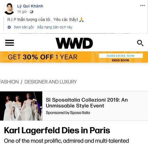 Nhà thiết kế VN: Tạm biệt Karl Lagerfeld với tất cả sự trân trọng ảnh 2