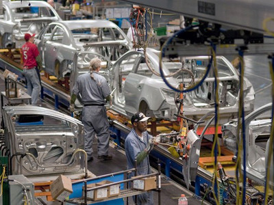 Bên trong một nhà máy của GM tại Fairfax, Kansas, Mỹ. Ảnh Getty Images