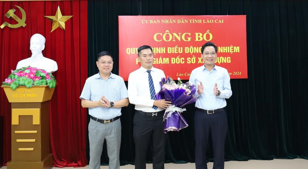 Ông Nguyễn Quốc Huy giữ chức Phó Giám đốc Sở Xây dựng Lào Cai từ ngày 10/10/2024. Ông Nguyễn Quốc Huy giữ chức Phó Giám đốc Sở Xây dựng Lào Cai từ ngày 10/10/2024.