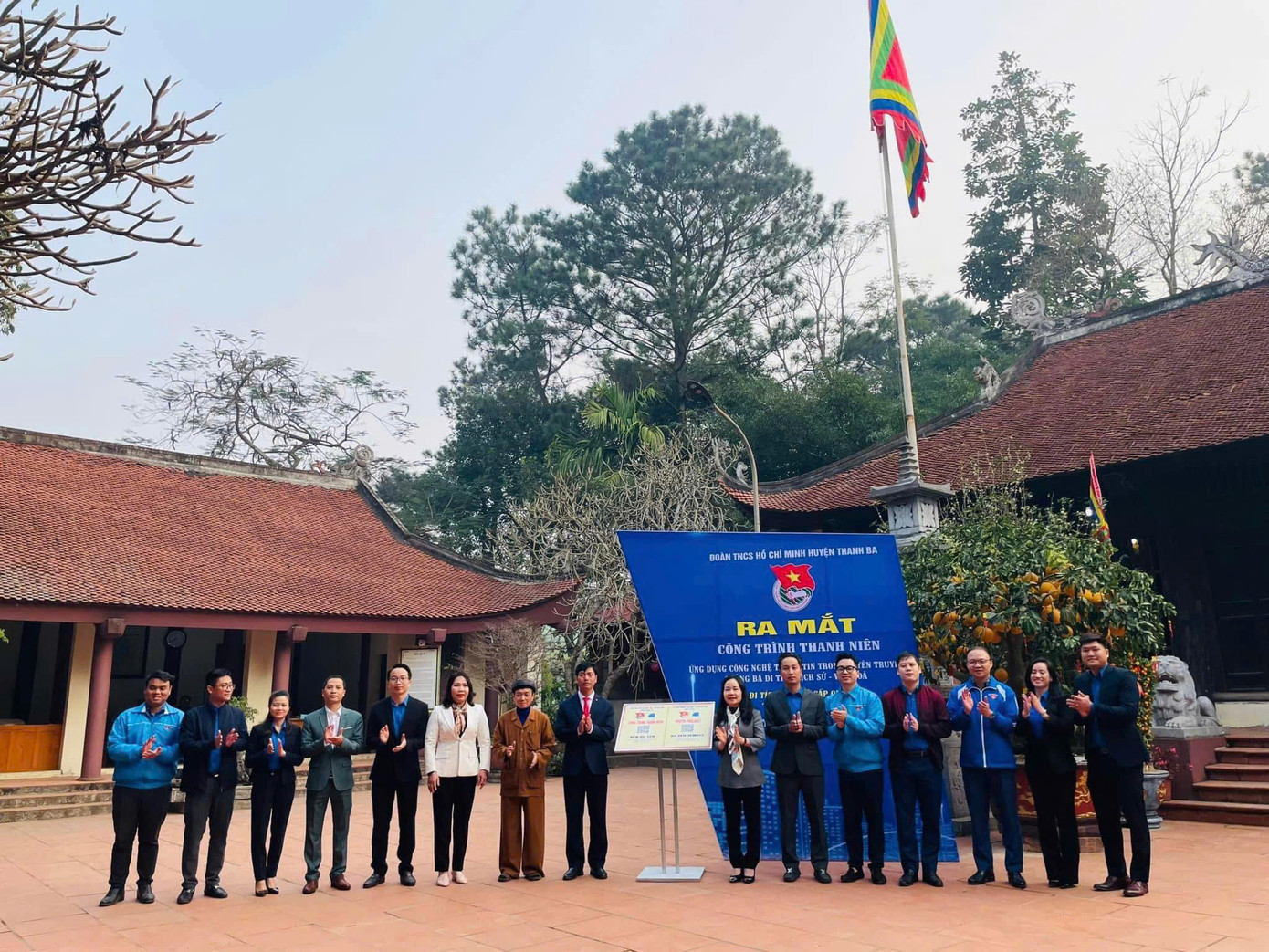 Tỉnh Đoàn Phú Thọ ra mắt Công trình thanh niên tại di tích Đền Du Yến - Thanh Ba.