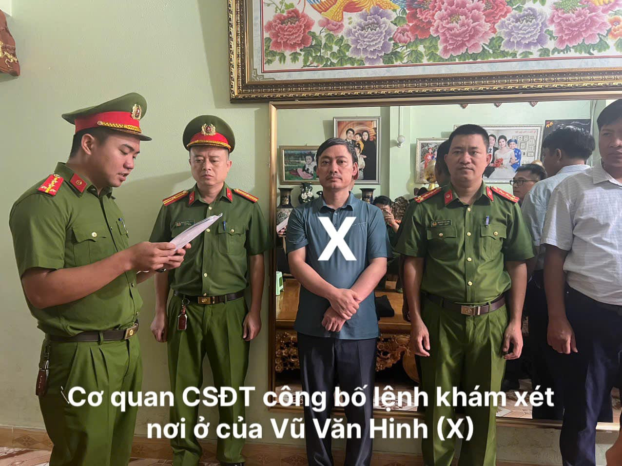 Đối tượng Vũ Văn Hinh bị tạm giữ hình sự về tội nhận hối lộ. Ảnh: Công an tỉnh Lai Châu. Đối tượng Vũ Văn Hinh bị tạm giữ hình sự về tội nhận hối lộ. Ảnh: Công an tỉnh Lai Châu.