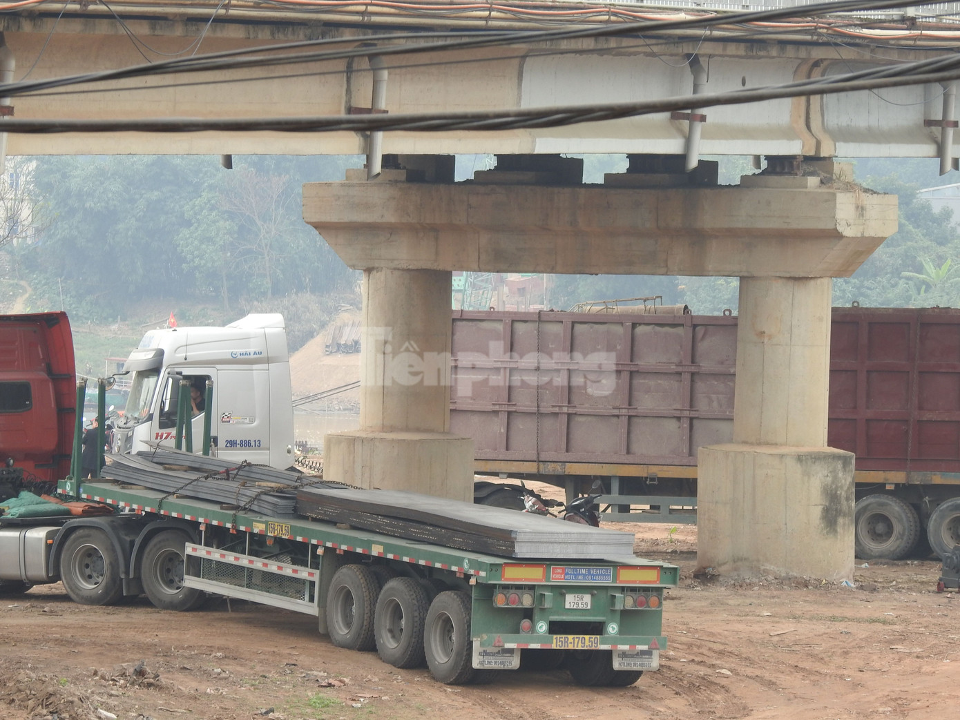 Các hạng mục sau tháo dỡ sẽ được di chuyển ra phía đầu cầu huyện Lâm Thao.