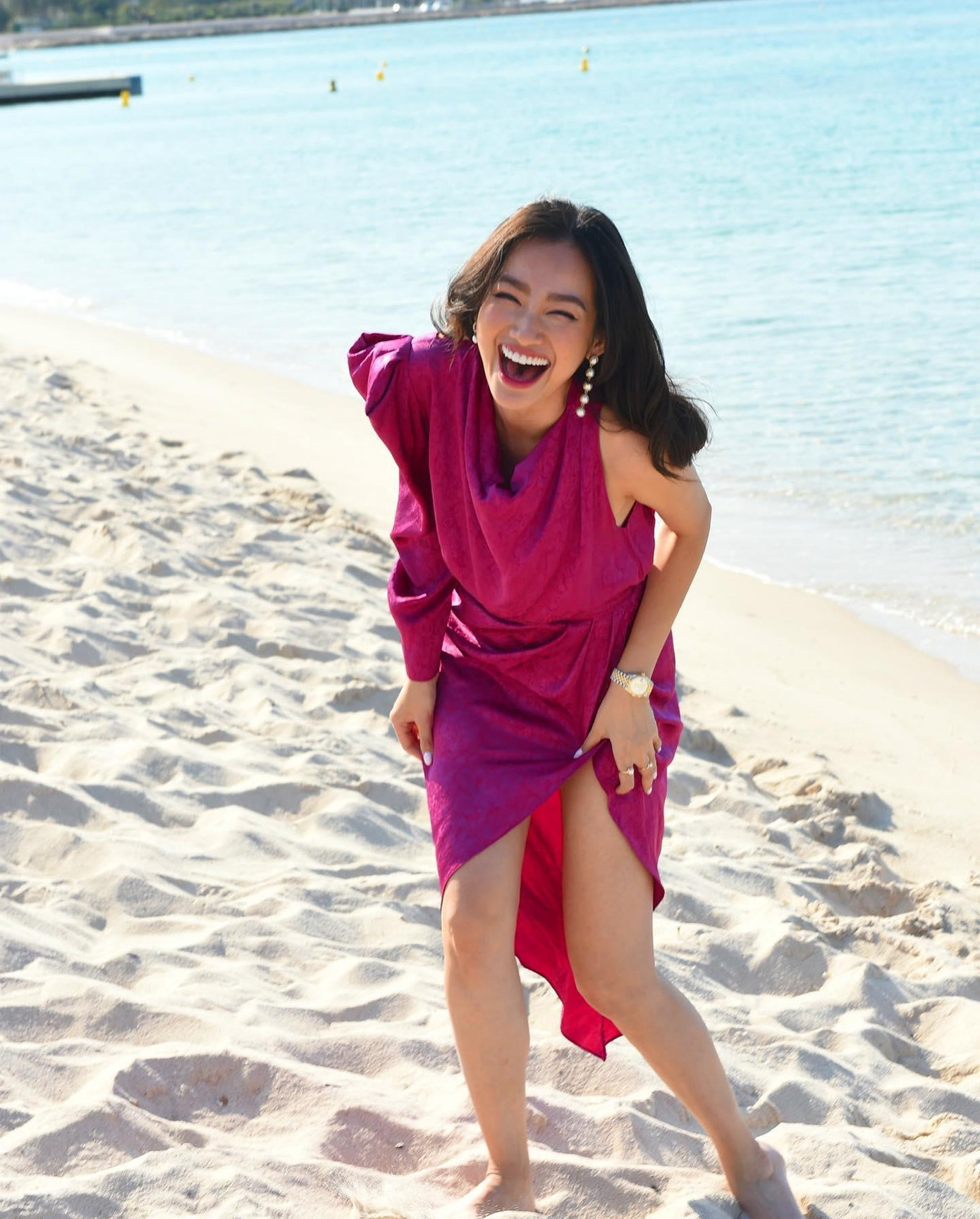 Sau gần 1 năm sang Mỹ định cư, Trúc Diễm vẫn rất xinh đẹp và rạng rỡ.