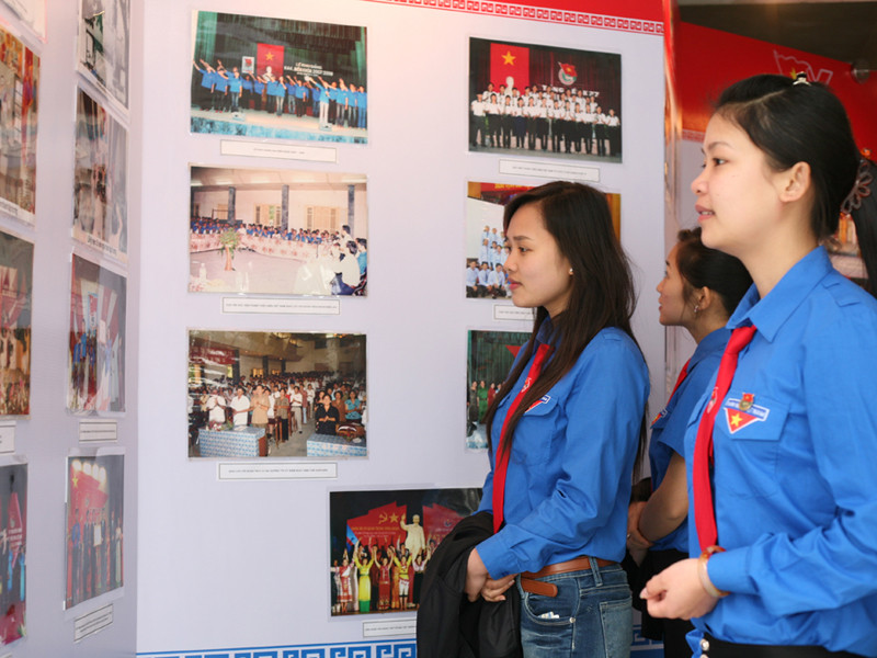 Thanh niên tham gia triển lãm