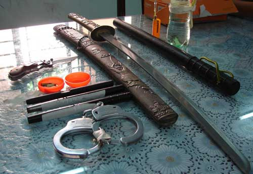 “Các tang vật. Ảnh: H.K