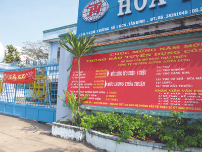 Thông báo tuyển dụng không thu hút được sự chú ý của người lao động