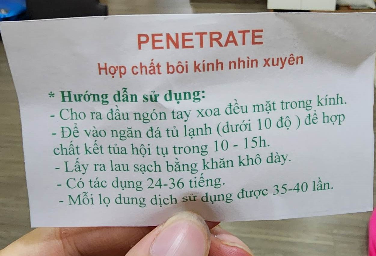 Tờ hướng dẫn sử dụng kính nhìn xuyên thấu Tờ hướng dẫn sử dụng kính nhìn xuyên thấu