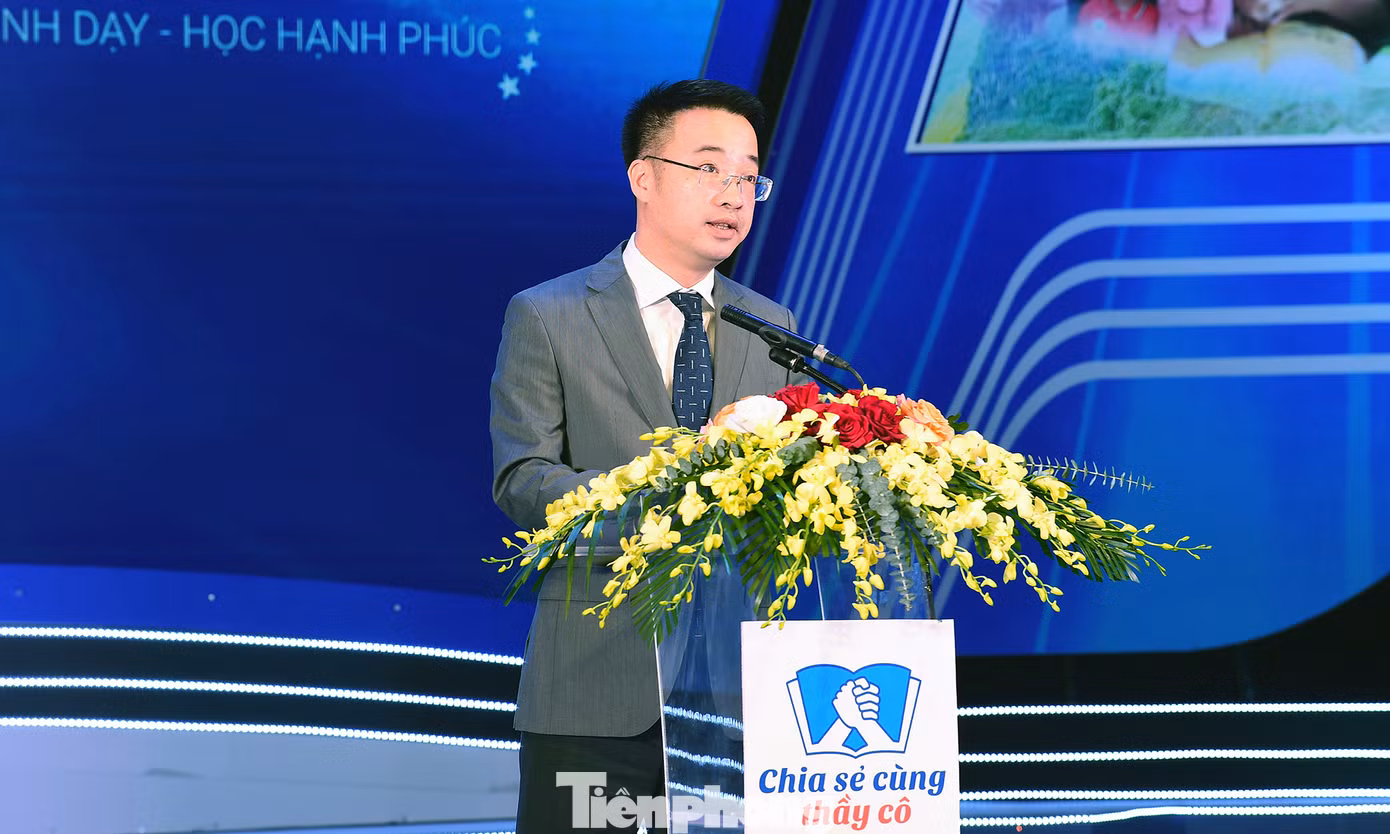 Anh Nguyễn Tường Lâm phát biểu tại chương trình. Ảnh: Xuân Tùng