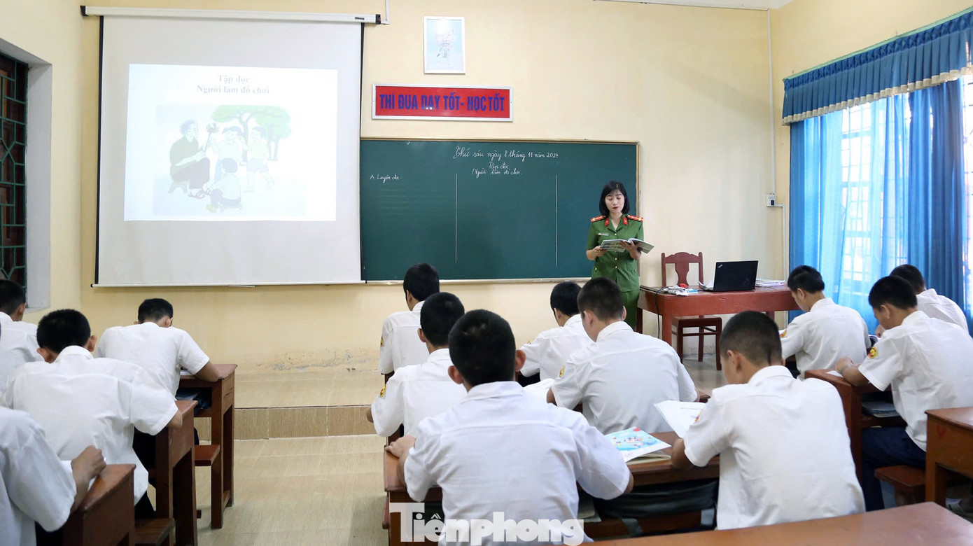 Chị Lụa đã có 10 năm dạy văn hoá ở trường Giáo dưỡng số 2.