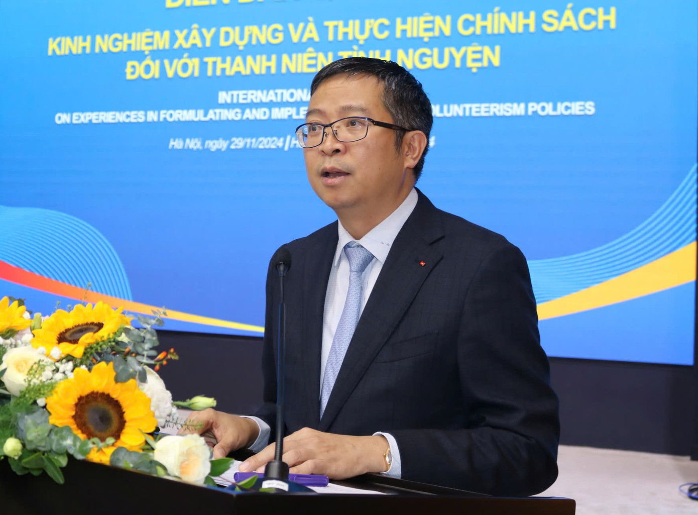 Thứ trưởng Nguyễn Thanh Bình phát biểu khai mạc diễn đàn. Ảnh: Trọng Hiển Thứ trưởng Nguyễn Thanh Bình phát biểu khai mạc diễn đàn. Ảnh: Trọng Hiển