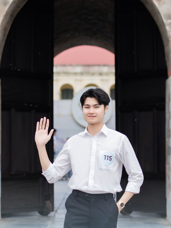 Thí sinh Cao Văn Sơn - sinh viên Học viện Báo chí và Tuyên truyền.