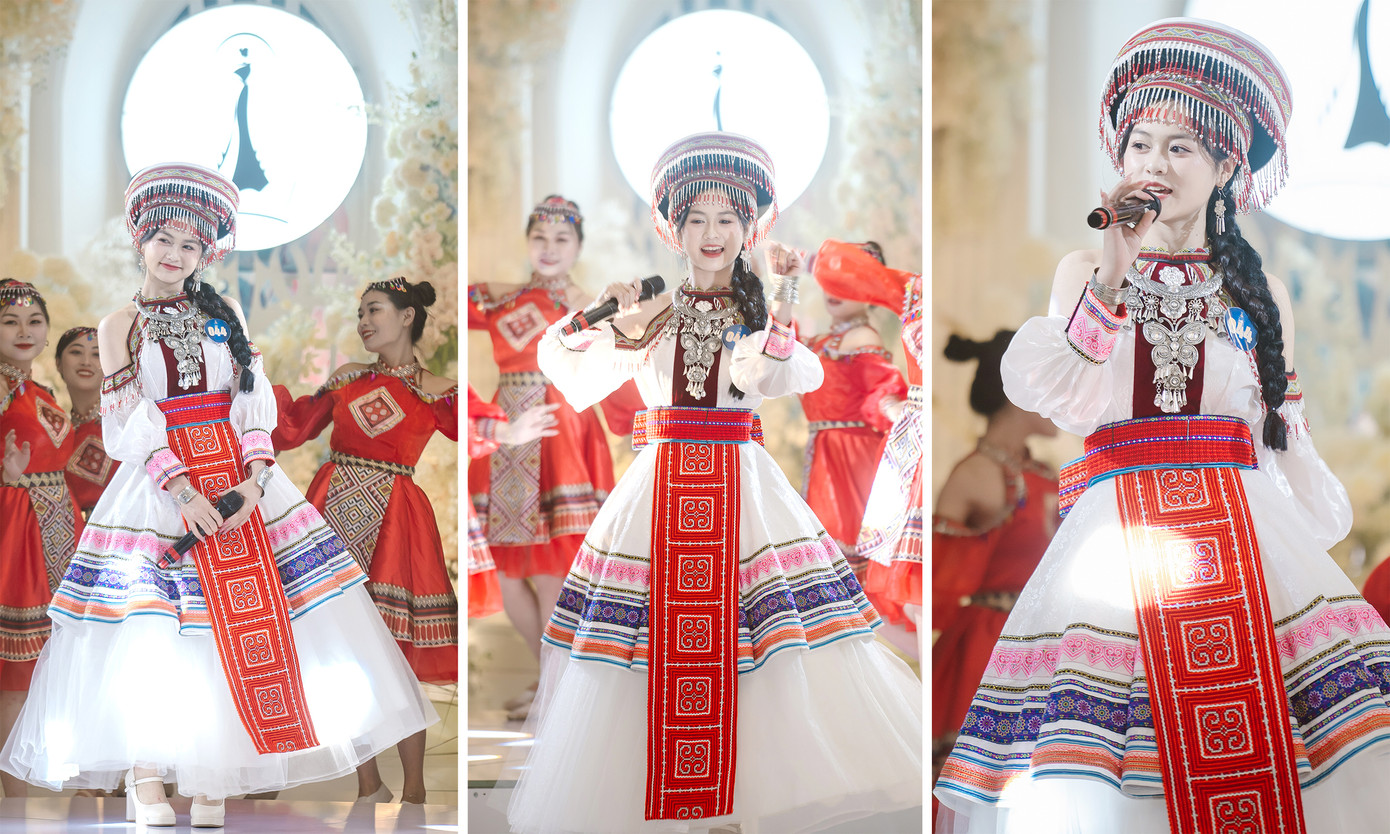 Nguyễn Thu Hà trong phần thi trình diễn tài năng cuộc thi Nữ sinh thanh lịch tỉnh Sơn La 2024. Ảnh: BTC Nguyễn Thu Hà trong phần thi trình diễn tài năng cuộc thi Nữ sinh thanh lịch tỉnh Sơn La 2024. Ảnh: BTC