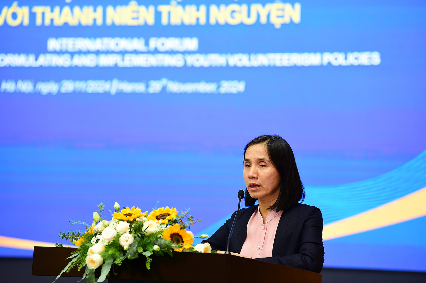 Bà Lương Thị Hải Anh phát biểu tại diễn đàn. Ảnh: Xuân Tùng Bà Lương Thị Hải Anh phát biểu tại diễn đàn. Ảnh: Xuân Tùng