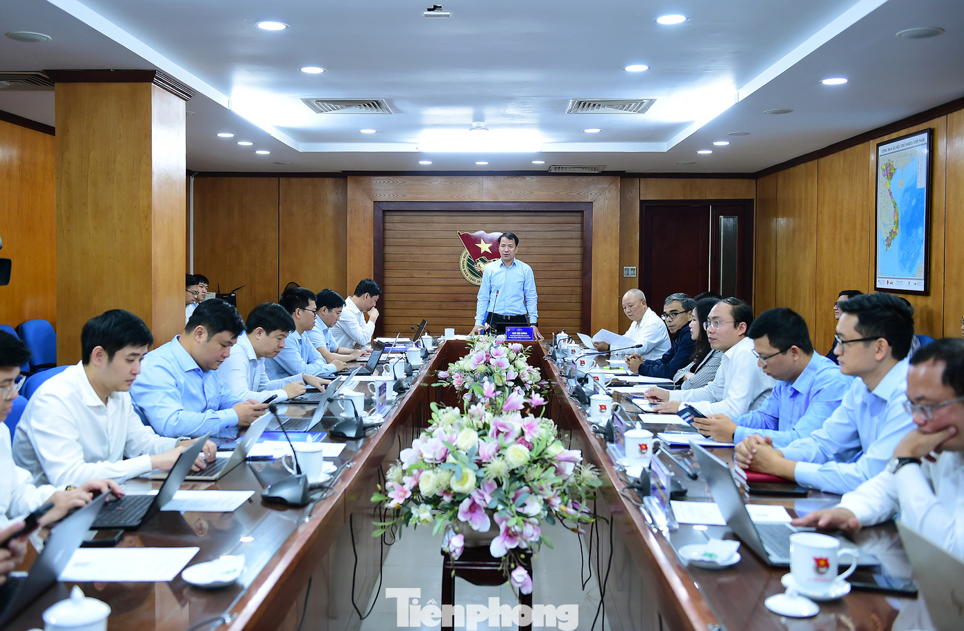 Anh Ngô Văn Cương phát biểu tại hội nghị. Ảnh: Xuân Tùng Anh Ngô Văn Cương phát biểu tại hội nghị. Ảnh: Xuân Tùng