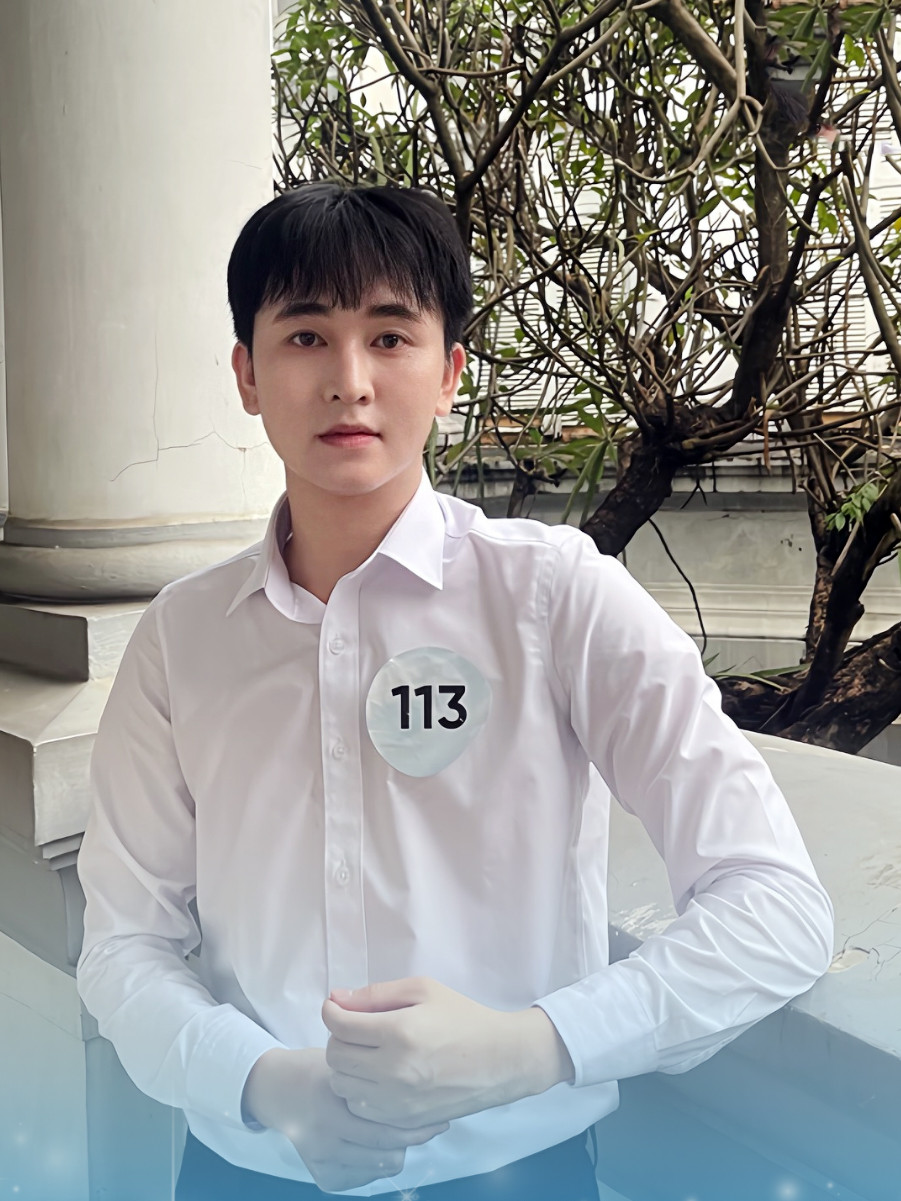 Thí sinh Hà Hoàng Sang - sinh viên trường ĐH Nguyễn Tất Thành