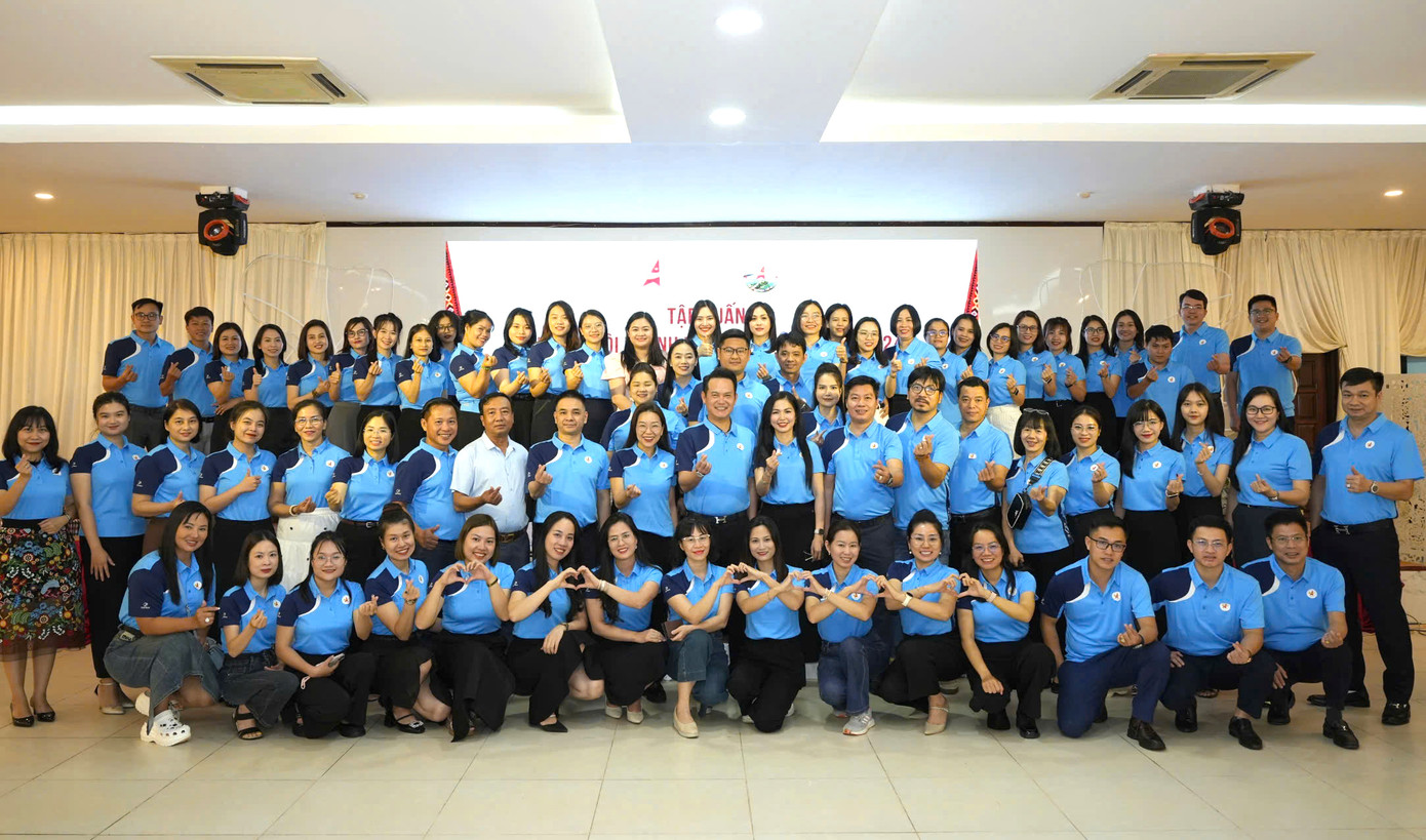 Hơn 100 lãnh đạo, cán bộ làm công tác Hội Doanh nhân trẻ cả nước tham gia chương trình. Ảnh: BTC