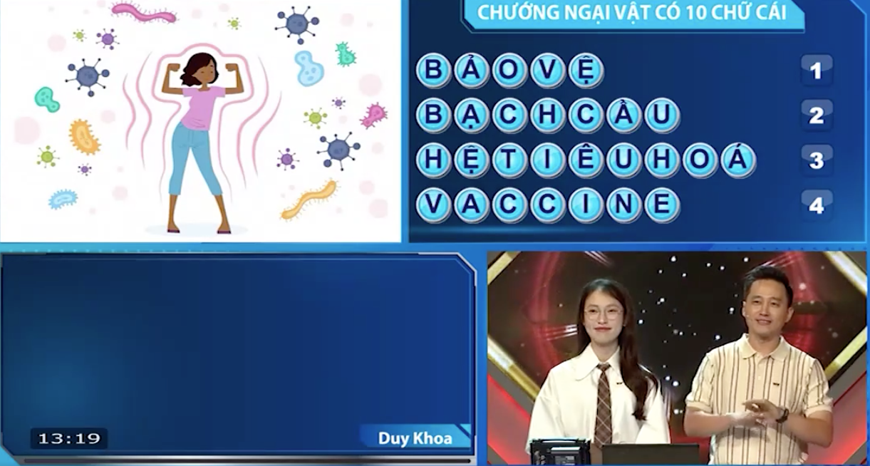 Duy Khoa nhanh chóng giải được ẩn số chướng ngại vật Duy Khoa nhanh chóng giải được ẩn số chướng ngại vật