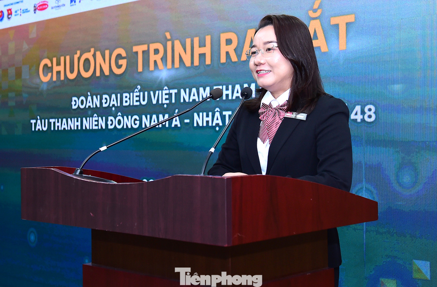 Chị Mai Kim Tuyền - Trưởng đoàn đại biểu Việt Nam phát biểu tại chương trình ra mắt. Ảnh: Xuân Tùng Chị Mai Kim Tuyền - Trưởng đoàn đại biểu Việt Nam phát biểu tại chương trình ra mắt. Ảnh: Xuân Tùng