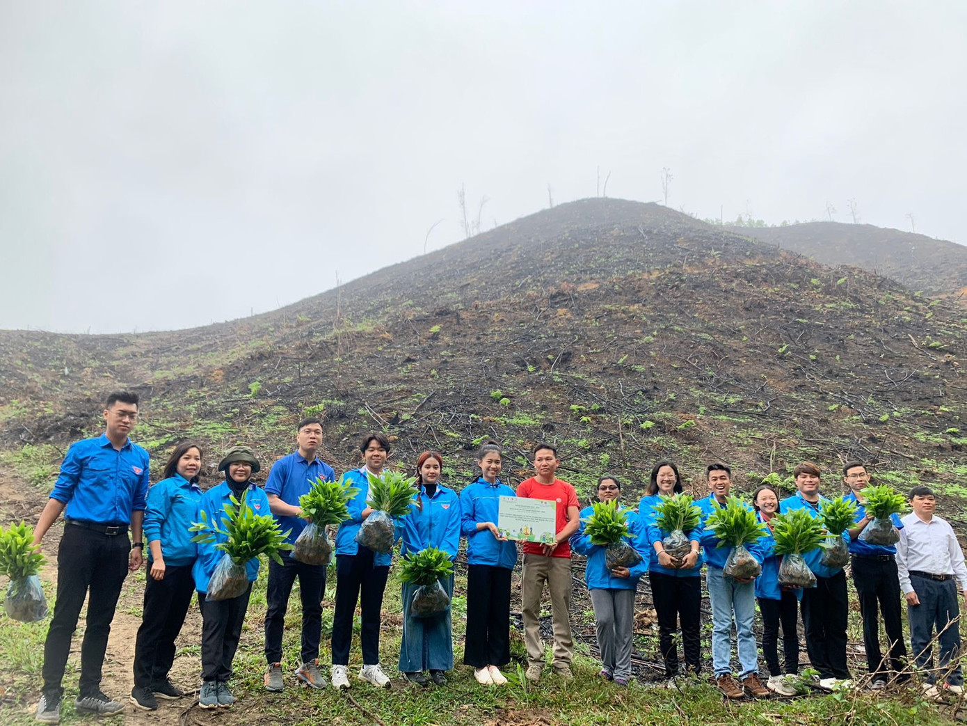 10 tình nguyện viên ASEAN chung tay trồng cây phủ xanh đồi trọc ở Tuyên Quang năm 2023. 10 tình nguyện viên ASEAN chung tay trồng cây phủ xanh đồi trọc ở Tuyên Quang năm 2023.