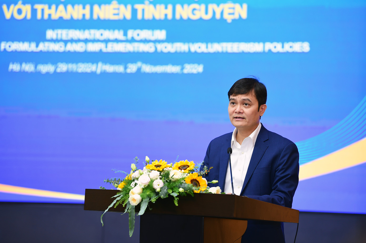 Anh Bùi Quang Huy phát biểu bế mạc diễn đàn. Ảnh: Xuân Tùng Anh Bùi Quang Huy phát biểu bế mạc diễn đàn. Ảnh: Xuân Tùng