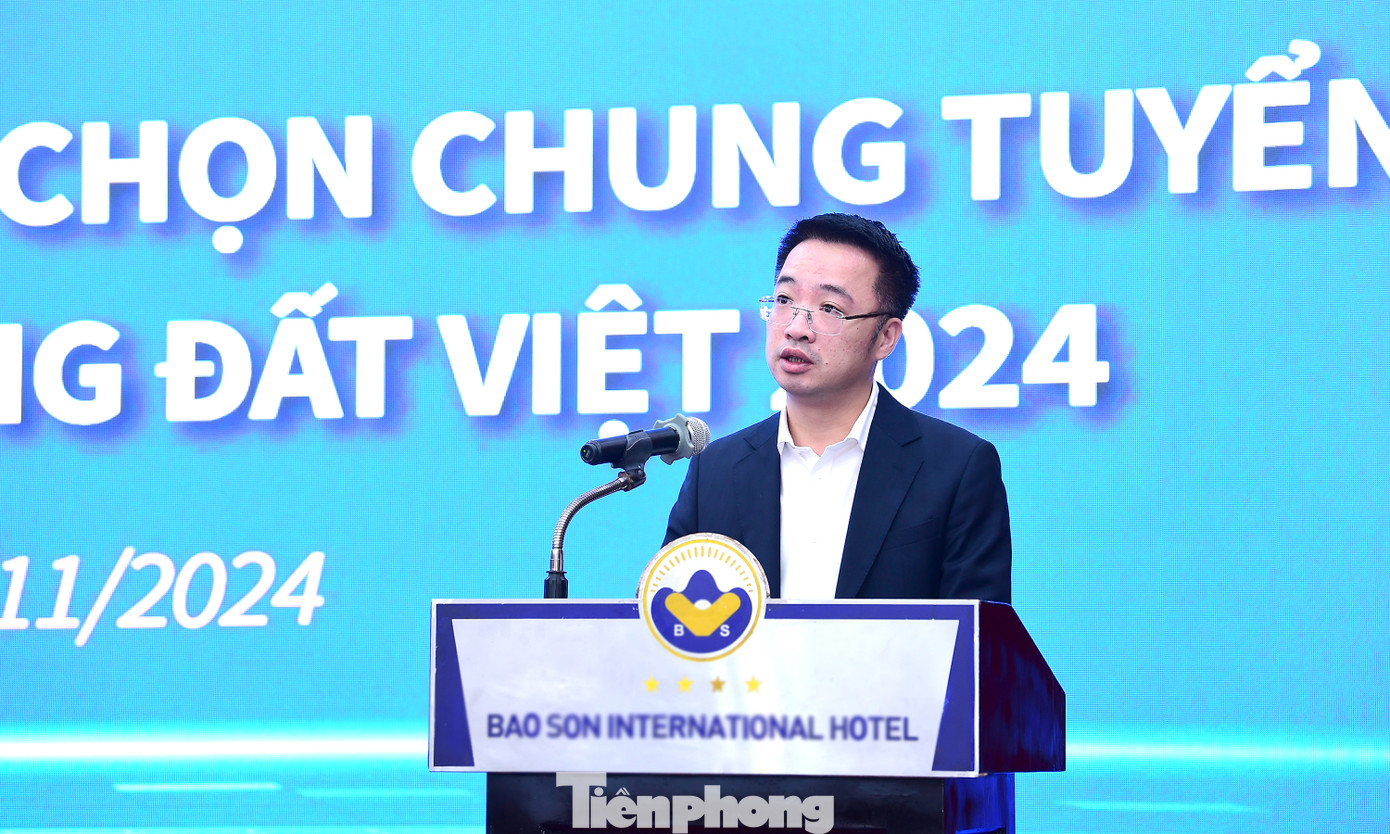 Anh Nguyễn Tường Lâm phát biểu tại hội nghị. Ảnh: Xuân Tùng Anh Nguyễn Tường Lâm phát biểu tại hội nghị. Ảnh: Xuân Tùng