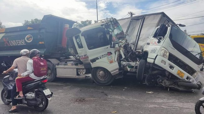 Hiện trường vụ tai nạn. Ảnh: T.H.