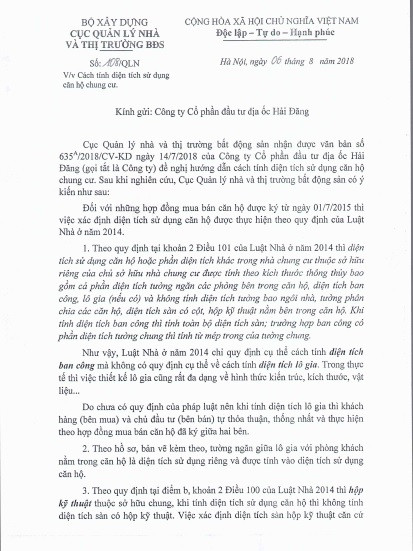 Bộ Xây dựng lên tiếng về hàng loạt căn hộ chung cư hụt diện tích ảnh 1