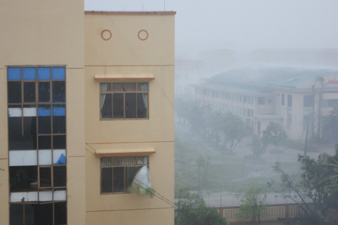 Mưa lớn tại TP Đồng Hới (Quảng Bình)