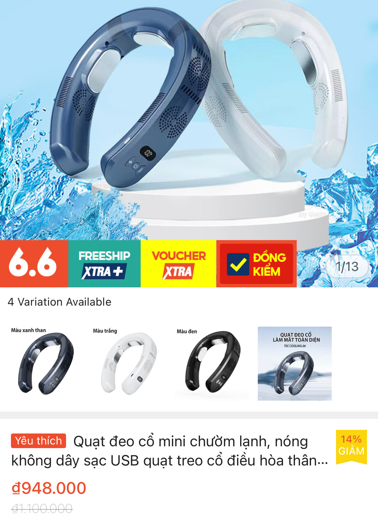 Quạt điều hoà đeo cổ dù giá có giá thành cao nhưng vẫn hút khách