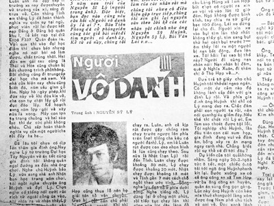 Bài báo "Người Vô danh" trên Tiền Phong năm 1988 gây chấn động. Bài báo