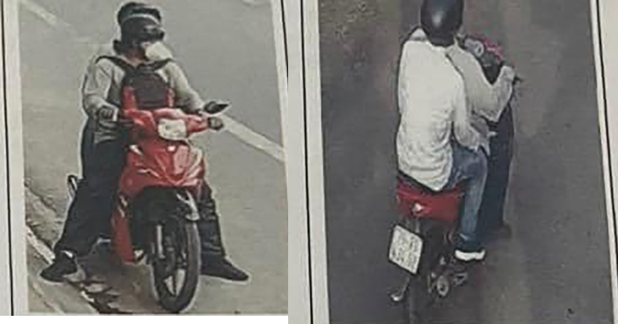 Đặc điểm xe máy 2 nghi phạm dùng tẩu thoát sau khi cướp tiệm vàng. (Ảnh: L.X.). Đặc điểm xe máy 2 nghi phạm dùng tẩu thoát sau khi cướp tiệm vàng. (Ảnh: L.X.).