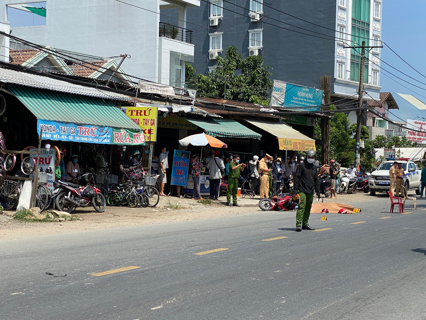 Hiện trường vụ tai nạn. Hiện trường vụ tai nạn.