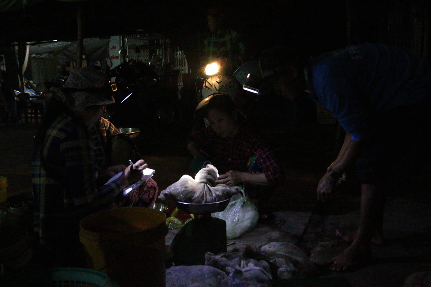 Nửa đêm đi 'chợ ma' giữa vùng nước nổi ảnh 15