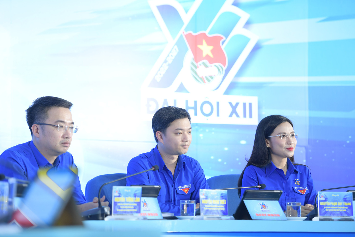 Các bí thư Trung ương Đoàn dự diễn đàn.