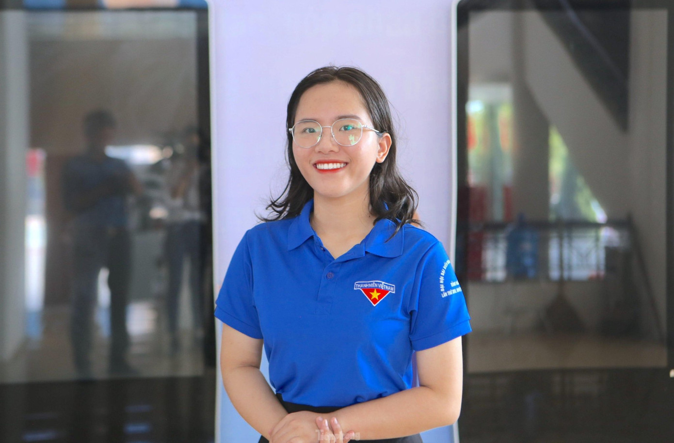 Bạn Trần Phương Lê Vy - Bí thư Chi đoàn 12 Văn, Trường THPT Chuyên Hà Tĩnh