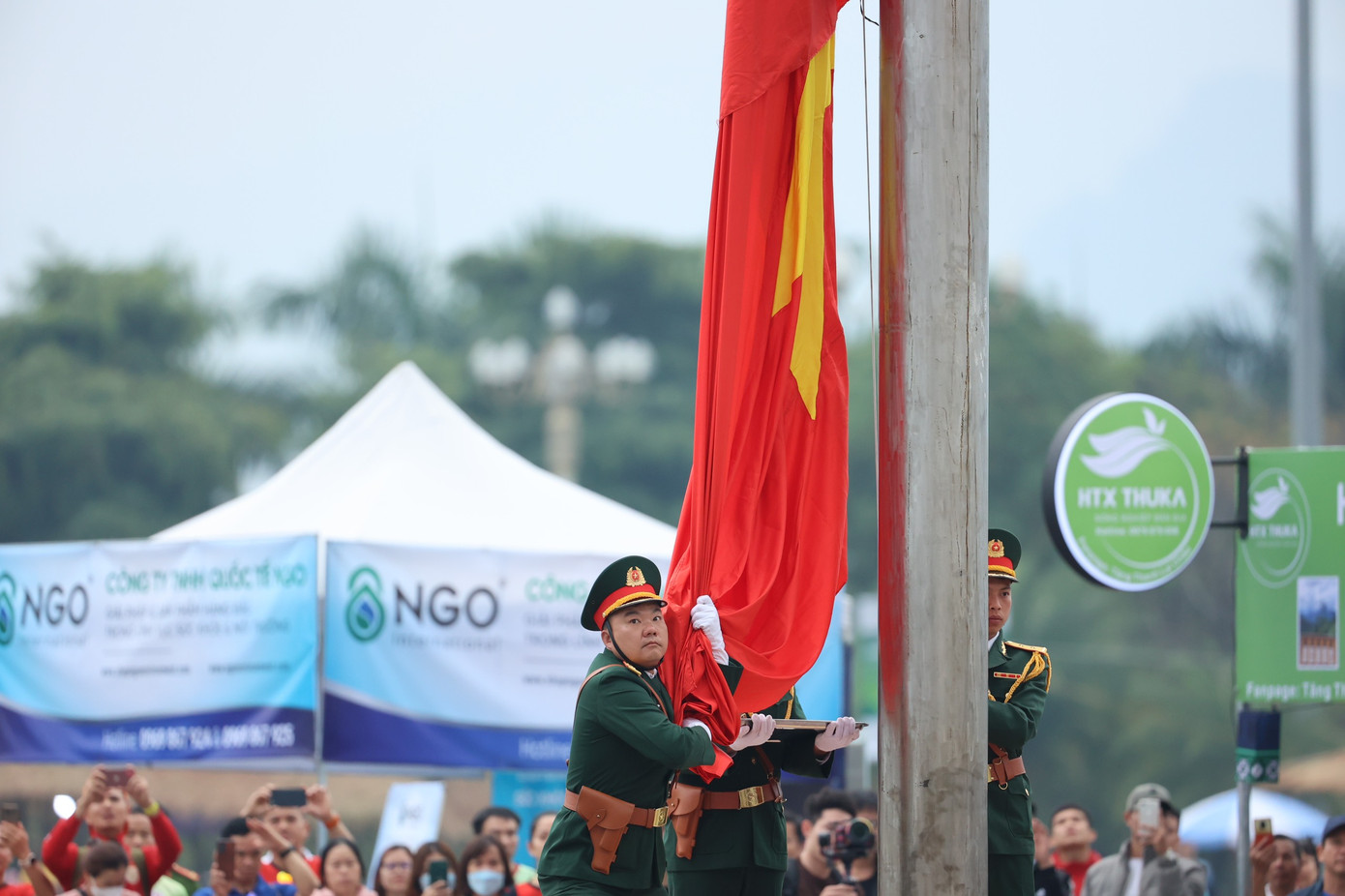 Lễ thượng cờ Tổ quốc tại Tiền Phong Marathon 2023 ảnh 26