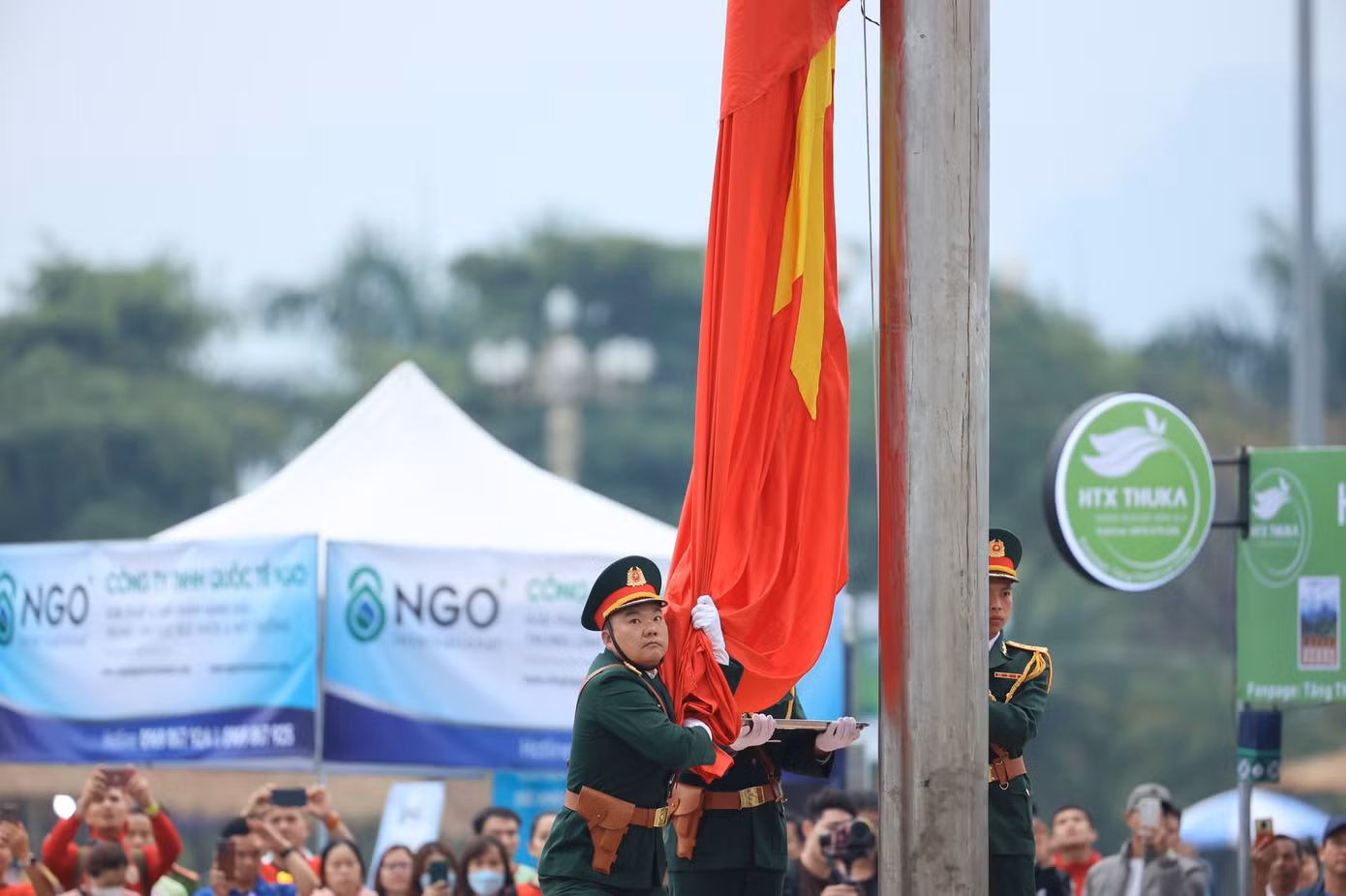 Lễ thượng cờ Tổ quốc tại Tiền Phong Marathon 2023 ảnh 26