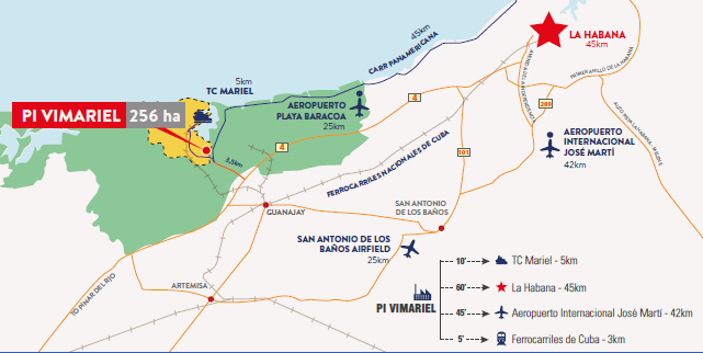 Khu kinh tế ViMariel sở hữu vị trí đắc địa tại Cuba và khu vực Mỹ Latinh. Khu kinh tế ViMariel sở hữu vị trí đắc địa tại Cuba và khu vực Mỹ Latinh.