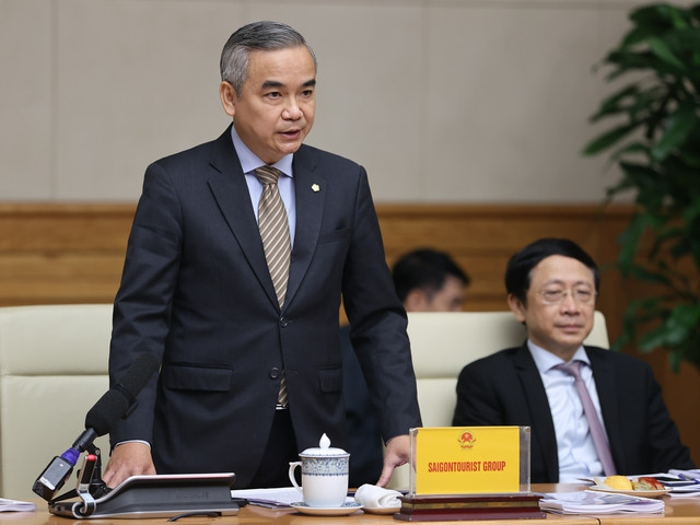 Phó Tổng Giám đốc Saigontourist Võ Anh Tài (ảnh: Nhật Bắc).