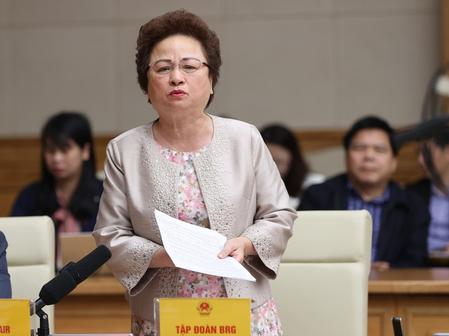 Chủ tịch HĐQT Tập đoàn BRG Nguyễn Thị Nga: Nên ưu tiên đầu tư phát triển cơ sở hạ tầng du lịch (ảnh: Nhật Bắc).