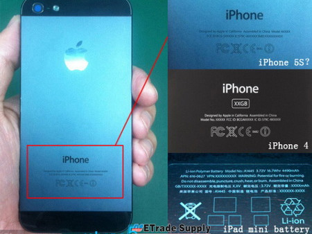 Hình ảnh được cho là mẫu iphone 5S