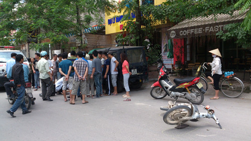 Hiện trường vụ tai nạn giao thông trưa 29/4. Ảnh: T.N