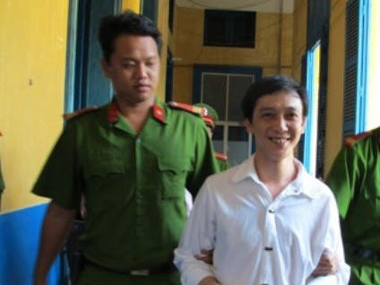 Bị cáo Vương Quốc Hùng tại tòa