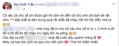 Hậu đám cưới, cô dâu Khởi My chia sẻ niềm hạnh phúc và nói lời cảm ơn ảnh 1