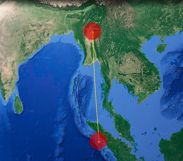 2 trận động đất xảy ra cách nhau đúng 20 năm và 2.000 km. Ảnh: Facebook.