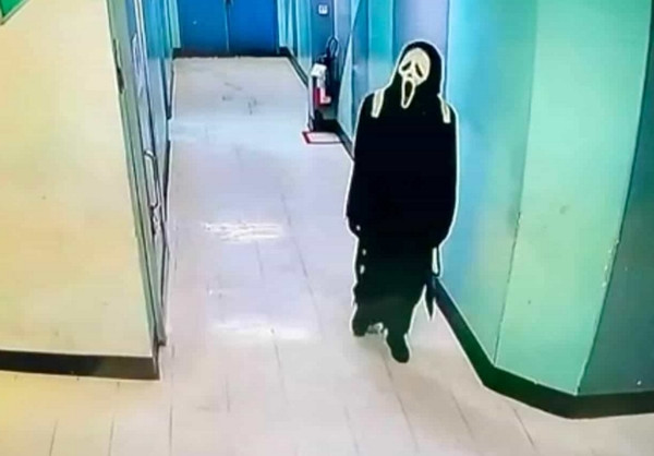 Bộ đồ của tên trộm có lẽ phù hợp với lễ hội Halloween hơn. Ảnh: The Thaiger.