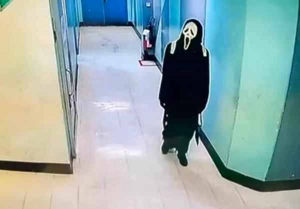 Bộ đồ của tên trộm có lẽ phù hợp với lễ hội Halloween hơn. Ảnh: The Thaiger.