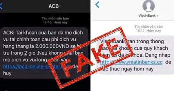 Tin nhắn giả mạo ngân hàng thực ra đã có từ lâu, thỉnh thoảng lại được "tái sử dụng" với kiểu nội dung mới. Ảnh minh họa: TPO.