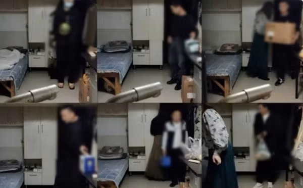 Một số "vị khách" khác mang quà cáp tới gặp Hồng Tỷ. Ảnh: Weibo.